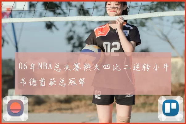 06年NBA总决赛热火四比二逆转小牛韦德首获总冠军