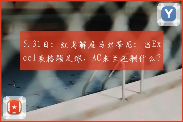 5.31日：红鸟解雇马尔蒂尼：当Excel表格踢足球，AC米兰还剩什么？_球员_管理_欧冠